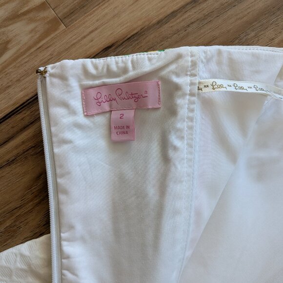 Lilly Pulitzer Angela Strapless Dress, Size 2, EUC - Picture 5 of 8
